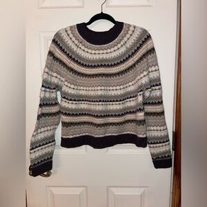 American Eagle Outfitters Patterned Knit Sweater